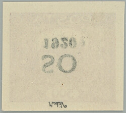 Pof.SO22 Pp, 500h brown with INVERTED overprint SO1920 (overprint) in ...
