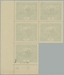 Pof.SO3A plate mark, Hradcany 5h dark blue-green, comb perforation ...