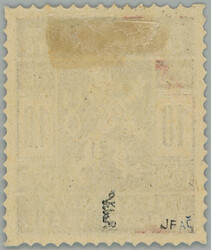 1918 PLATE PROOF values 10h in/at grey-blue color; hinged, exp. Vrba