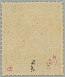 1918 PLATE PROOF values 20h in light red-brown color; lightly hinged, ...
