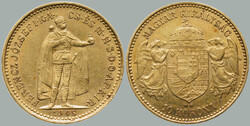 1908 Franz Joseph I. (1848-1916), 10 crown 1908 KB, weight 3,37 g; ...