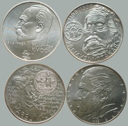 1998 Czech Republic / comp. 4 pcs of Ag memorial/special minci: ...