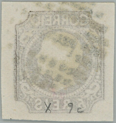 1856 Mi.9, Pedro V. 5R; wide margins, cat. min. 100EUR