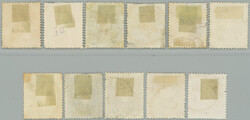 1858 Mi.10-15, Franz Joseph I., comp. of 11 stamps values 2 Kreuzer - ...