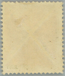 1858 small red St. Andrew's cross; with original gum, hinged, cat. ...