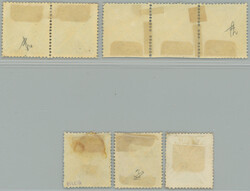 1858 ANK.15, 8x St. Andrew's cross, 4 small and 4 large, i.a. pair ...
