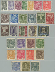1908-1913 ANK.139-156, Jubilee 1H-10K; very fine complete set + ...