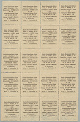 1910 REPRINT / ANK.177N, Jubilee Franz Joseph I. 10K, blk-of-20 - ...