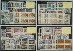 1968-2001 [COLLECTIONS] YEAR ISSUES / BLOCKS OF 4 / collection of 34 ...