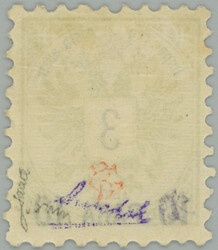 1886 LEVANT/ ANK-catalogue. 14II, Coat of arms 3Sld/10Para ...