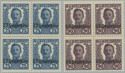 1918-1919 ISSUE FOR ITALY / ANK.VII., XIII., unissued Charles I. ...