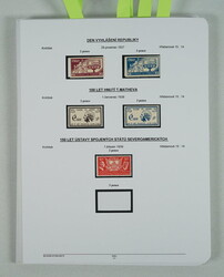 1922-1970 [COLLECTIONS] small collection on pages, from better sets ...
