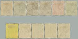 1921-1927 SG.272-282, George V. 1c - 96c, wmk Mult Script CA; ...