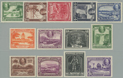 1934-1951 SG.288-300, George V. - Motives 1c - $1; complete popular ...