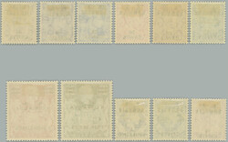 1948 BRITISH OCCUPATION / SG.S10-S20, George VI. 5c - 5Sh, complete ...