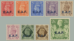 1943-1946 BRITISH OCCUPATION / SG.S1-S9, George 1P - 2Sh6P with ...