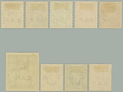 1943-1946 BRITISH OCCUPATION / SG.S1-S9, George 1P - 2Sh6P with ...