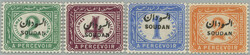1897 SG.D1-D9, overprint Postage due stamp of Egypt 2m - 2Pia, ...