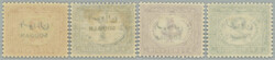 1897 SG.D1-D9, overprint Postage due stamp of Egypt 2m - 2Pia, ...