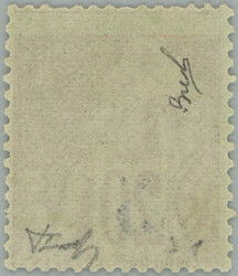 1887 Yv.1, overprint Allegory 5c/20C bricky red; without gum, short ...