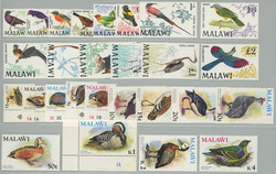 1968-1985 SELECTION / 2 complete sets Birds, Mi.92 - 105 and 229 - ...