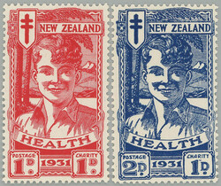 1931 SG.546-547, Health Stamps 1P+1P and 2P+1P; complete very fine ...