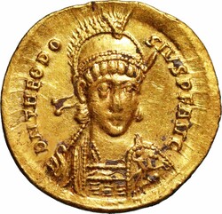 10.40.30: Ancient Coins - Eastern Roman Empire - Theodosius II, 402 - 450