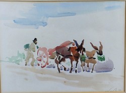 100.55: Gemälde, Aquarelle - 20. Jh.
