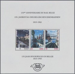 1820: Belgien Eisenbahnpaketmarken