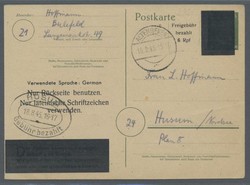 1304020: Britische Zone Aufbrauchsausgaben - Ganzsachen