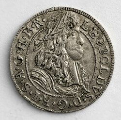1691, "Leopold I." 3 Kreuzer aus Silber in minimal welliger, ...