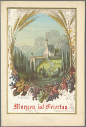 KUNSTDRUCKE, nein kolorierte Lithographien mit Glückwünschen von ...