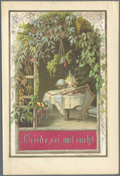 KUNSTDRUCKE, nein kolorierte Lithographien mit Glückwünschen von ...