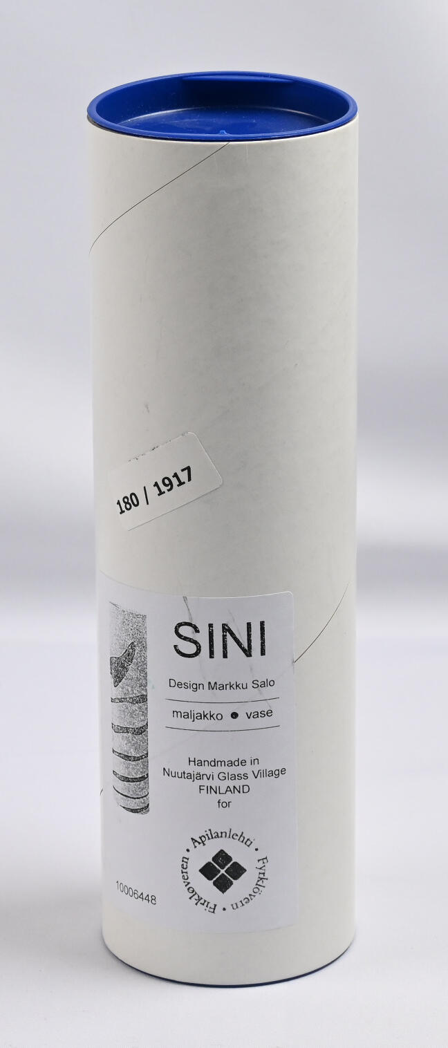 Markku Salo, Sini vase. Height ca. 21,5 cm. Signed and numbered ...