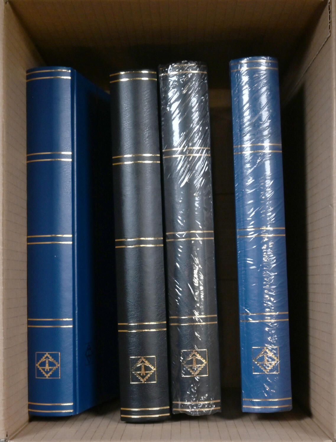 Leuchtturm stockbooks with 64 black pages, four stockbooks (two ...