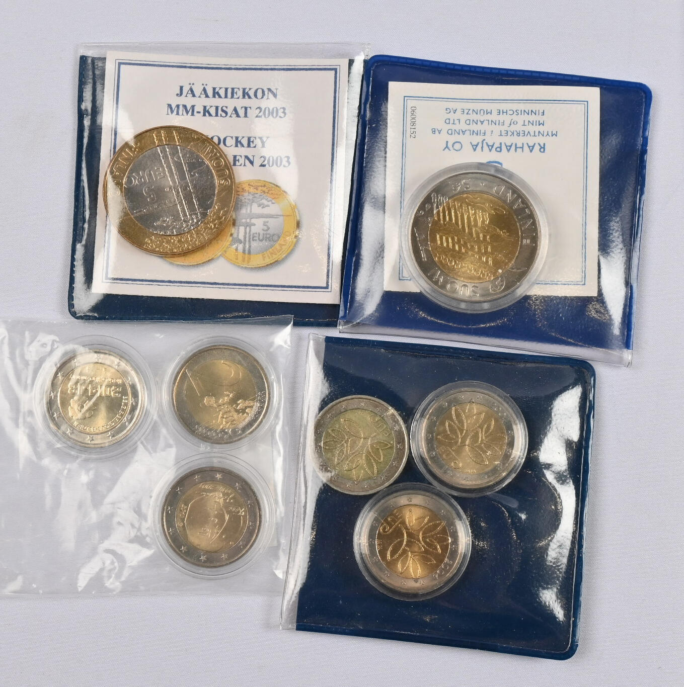 Small selection of coins from euro period, eg. 2004 2€ so called ...