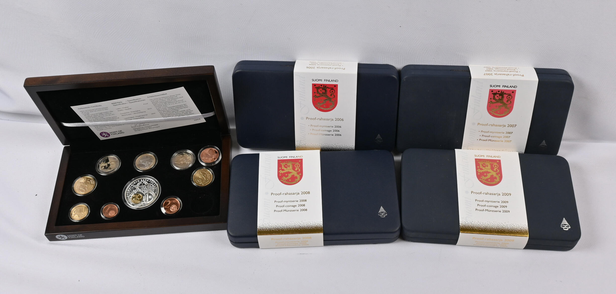 2006 - 2010 five different proof sets