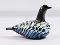 Oiva Toikka, Mustakurkku-uikku, signed. Height approx. 11 cm, length ...