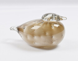 Oiva Toikka, Untuviklo, signed. Height ca. 6.5 cm, length ca. 12 cm. ...