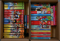 Aku Ankka (Finnish Donald Duck) pocket books in two boxes, total of ...
