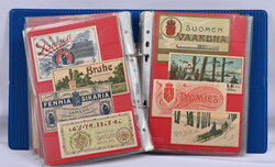 Tobacco and cheese labels, savings stamps, railway stamps, revenue ...