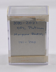 2020-21 O-Pee-Chee platinum Marquee Rookies 151-200, eg. Kaprizov, ...