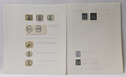 1856 - 1866 collection of oval issue stamp reprints and forgeries, ...