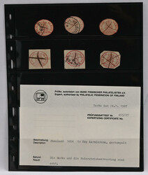 Reference material of oval issue stamps over 20 items, eg. repaired ...