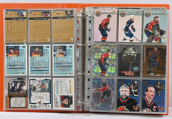 Atlanta Thrashers card collection in album, ca. 350 cards including ...
