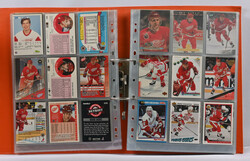 Album with ca. 250 different ice hockey cards featuring Detroit Red ...