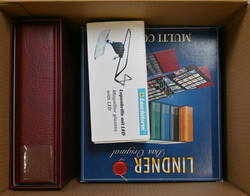 Sherlock watermark detector, unused Lindner albums and page packages, ...