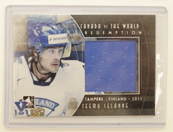 Teemu Selänne 2011 ITG All world jersey Black /6 Finland Lion 1/1 ...