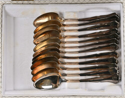 Coffee spoons silver (830) 12 pieces with engravings