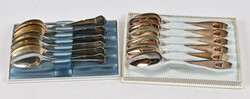 Coffee spoons silver (830) two different set, total of 12 spoons. One ...